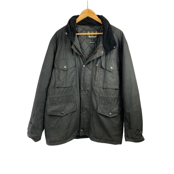 Barbour Mens Waxed Cotton Jacket XL Black - Picture 1 of 11